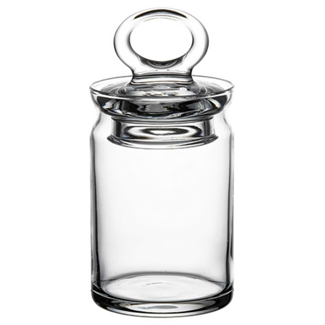 Imagem ilustrativa para Porta mantimento em vidro com tampa 240ml Ø6,5xA14cm