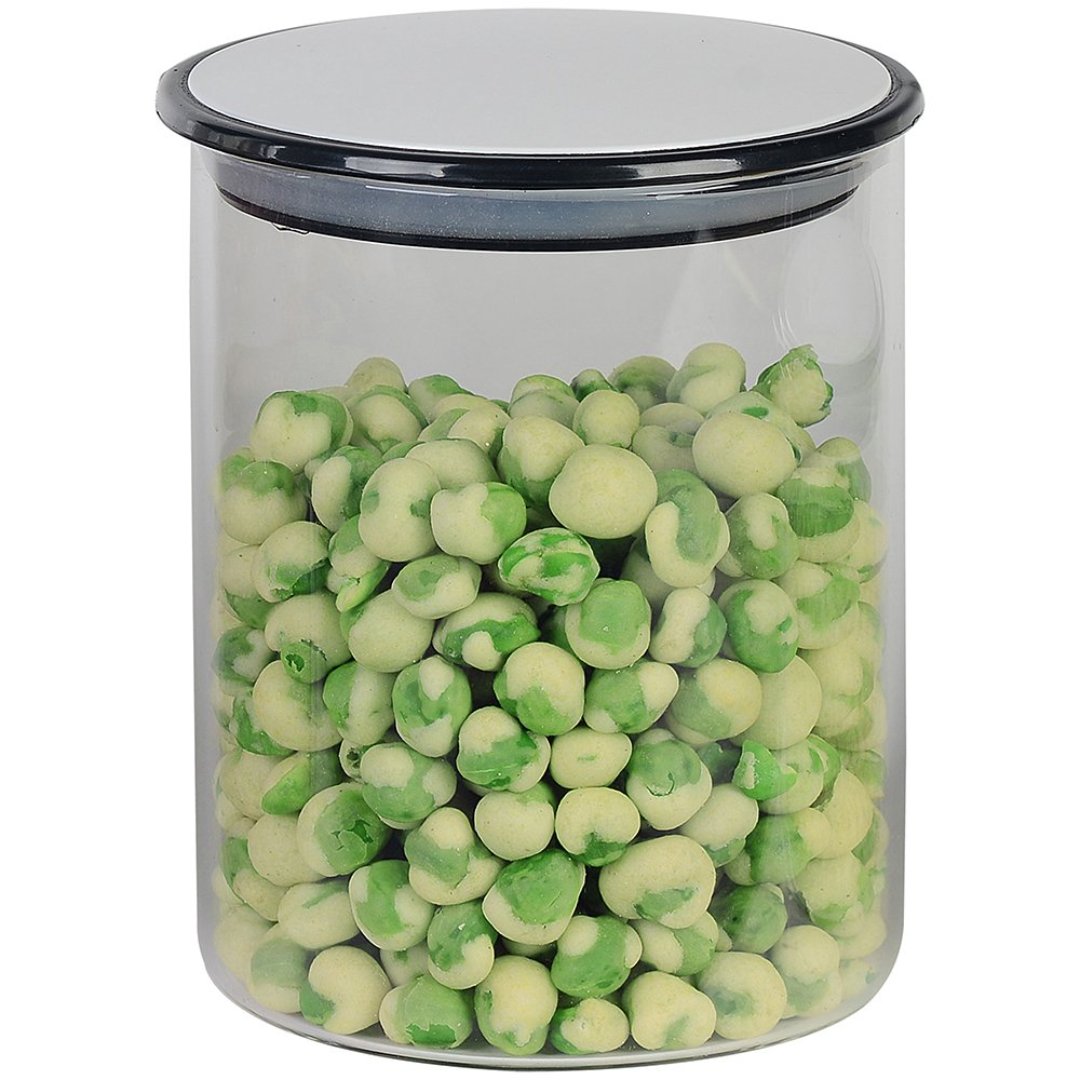 Imagem ilustrativa para Porta mantimento em vidro borossilicato com tampa branca 800ml Ø10xA13cm