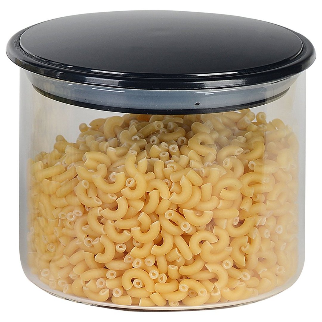 Fotografia para o produto Porta mantimento em vidro borossilicato com tampa cor preta 400ml D10xA8,5cm Fotografia para o produto Porta mantimento em vidro borossilicato com tampa cor preta 400ml D10xA8,5cm