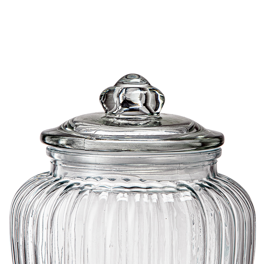 Fotografia para o produto Porta mantimento em vidro com tampa hermetica 1455ml Ø10.4xA18cm