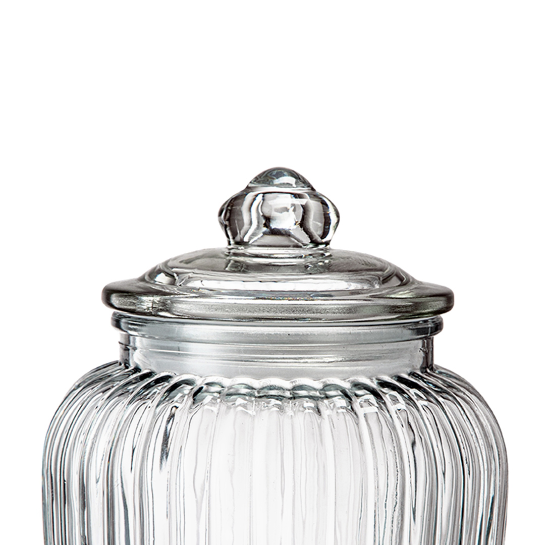 Fotografia para o produto Porta mantimento em vidro com tampa hermética 1920ml Ø10.4xA21.5cm