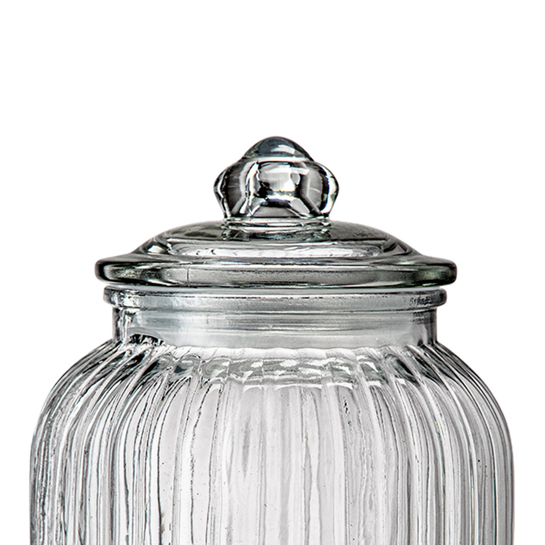 Fotografia para o produto Porta mantimento em vidro com tampa hermética 2390ml Ø10.5xA24.5cm