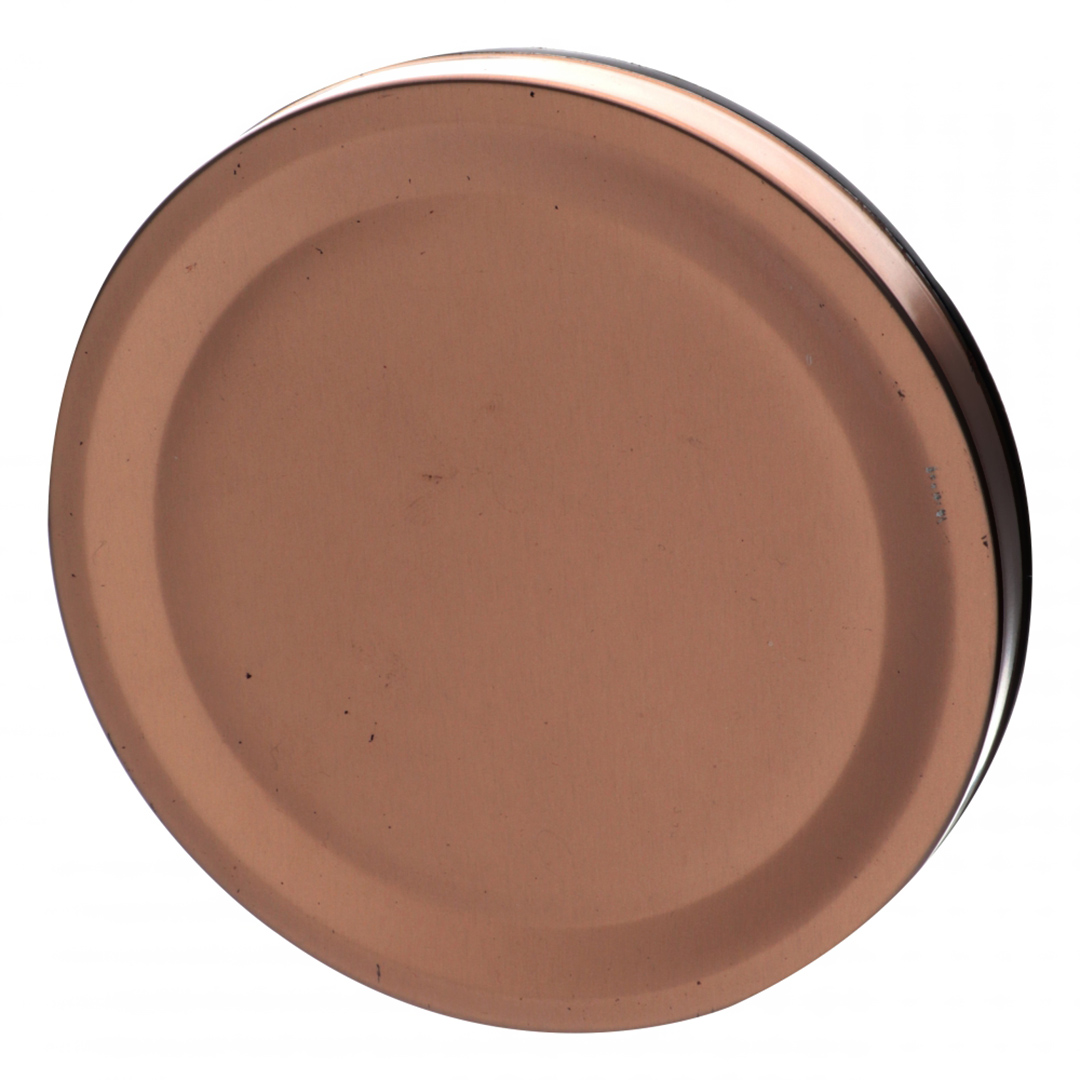 Fotografia para o produto Porta mantimento redondo em vidro borossilicato com tampa de metal cobre 1,4L Ø10xA22cm