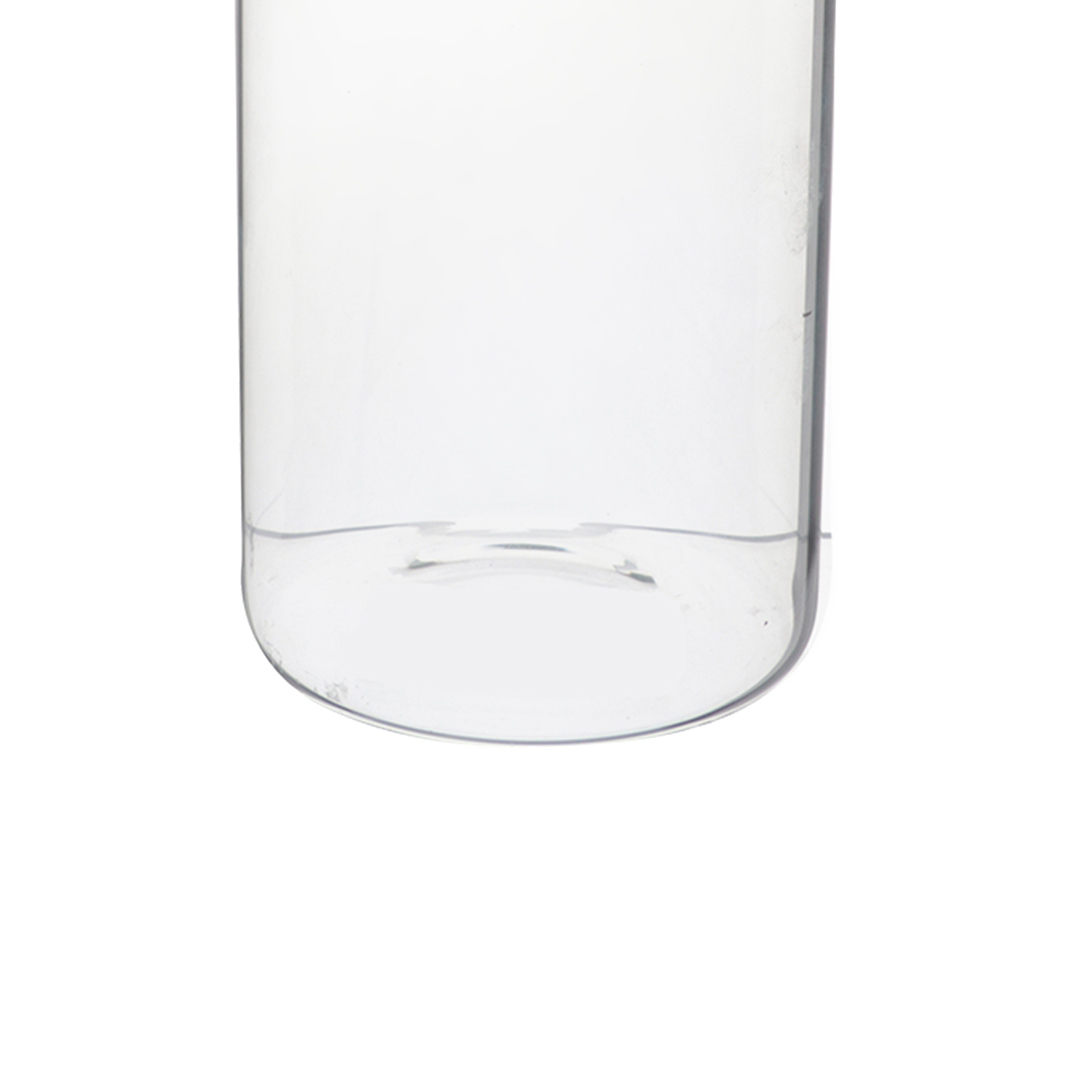 Fotografia para o produto Porta mantimento redondo em vidro borossilicato com tampa de metal prata 1,4L Ø10xA22cm