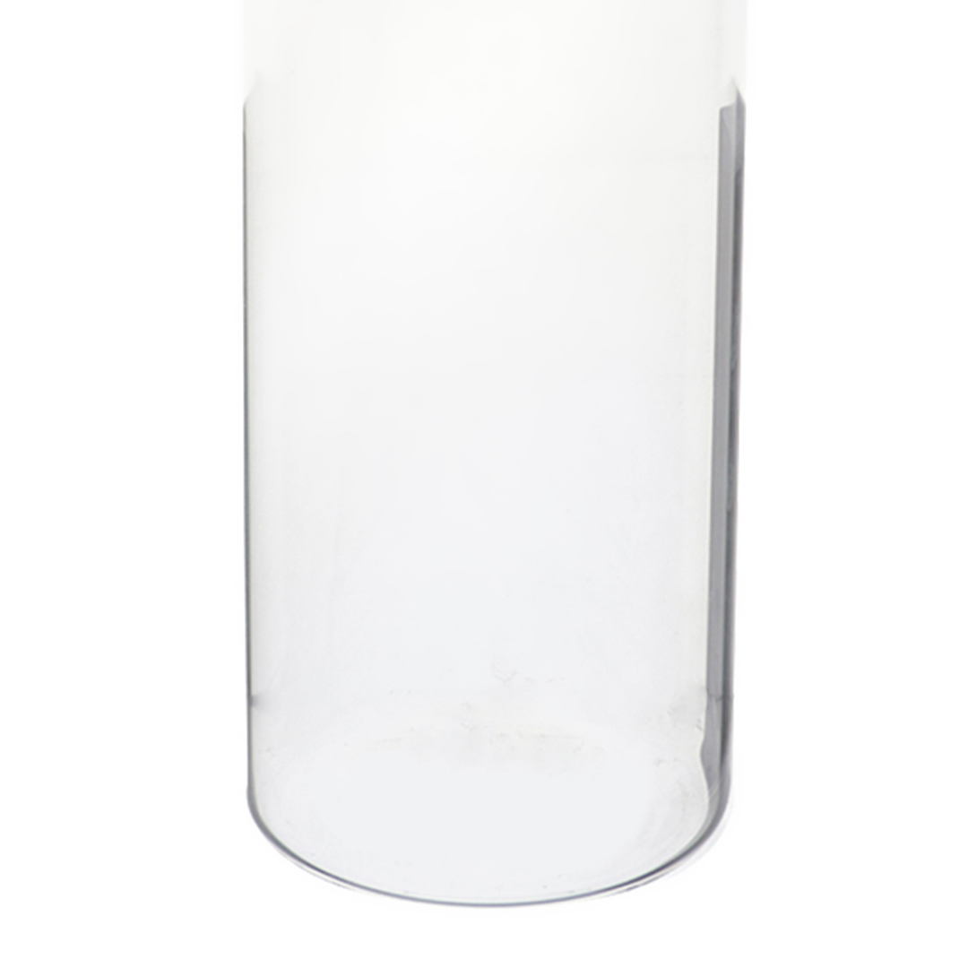 Fotografia para o produto Porta mantimento redondo em vidro borossilicato com tampa de metal prata 1,8L Ø10xA27,5cm