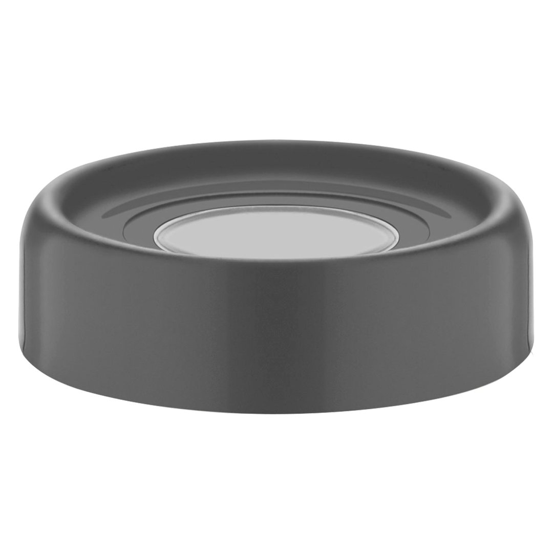 Fotografia para o produto Porta mantimento redondo em vidro com tampa em plástico cor cinza 300ml Ø9xA8cm