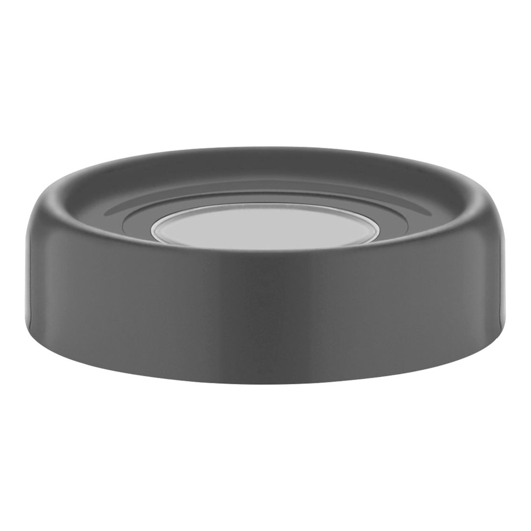 Fotografia para o produto Porta mantimento redondo em vidro com tampa em plástico cor cinza 425ml Ø9xA10cm