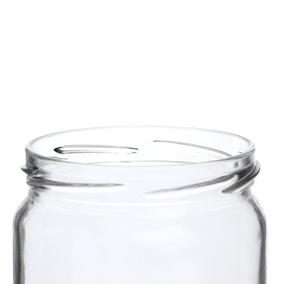 Fotografia para o produto Porta mantimento redondo em vidro com tampa em plástico cor cinza 425ml Ø9xA10cm