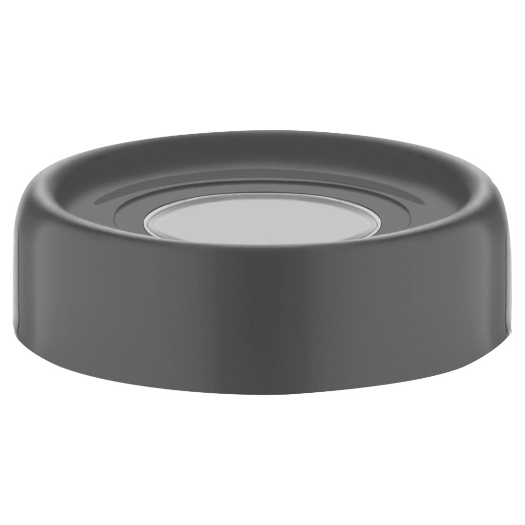 Fotografia para o produto Porta mantimento redondo em vidro com tampa em plástico cor cinza 660ml Ø9xA15cm