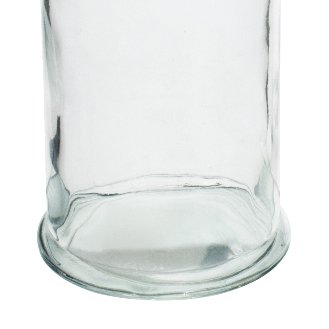 Fotografia para o produto Porta mantimento redondo em vidro liso com tampa 350ml Ø8xA14,5cm