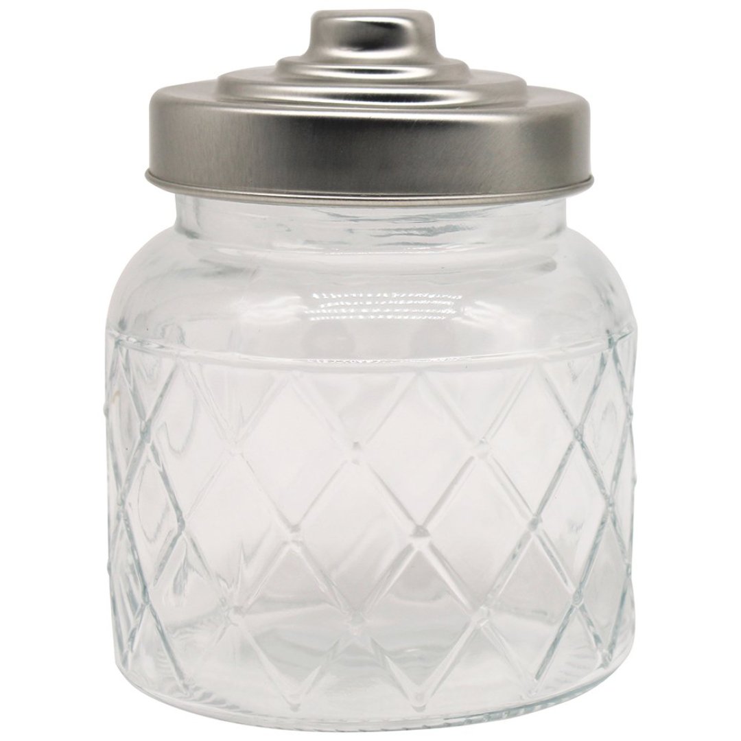 Imagem ilustrativa para Porta mantimento redondo em vidro com tampa 600ml Ø10,5xA13cm