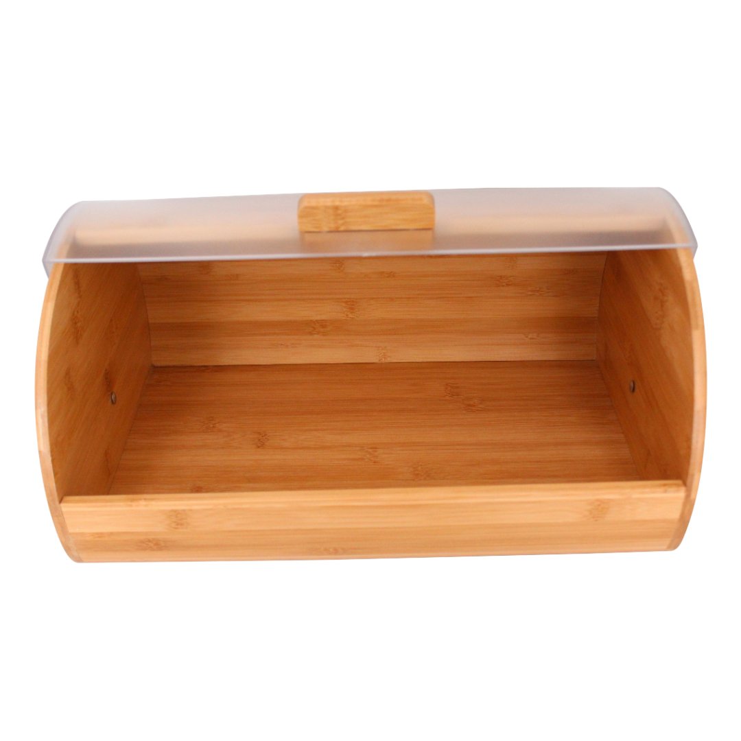 Fotografia para o produto Porta pão em bambu com tampa em acrílico L38,5xP27,7xA19cm