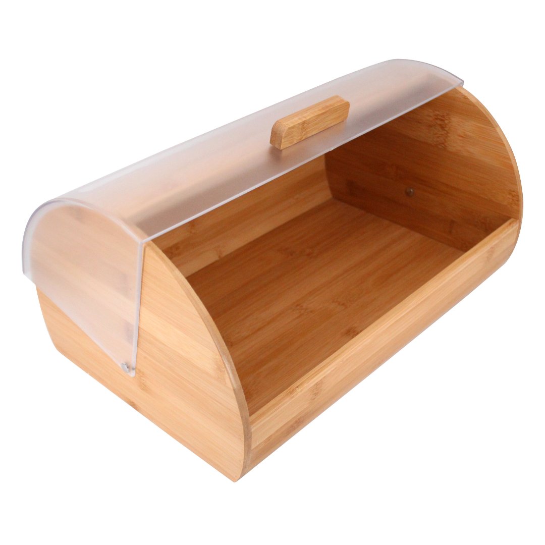 Fotografia para o produto Porta pão em bambu com tampa em acrílico L38,5xP27,7xA19cm