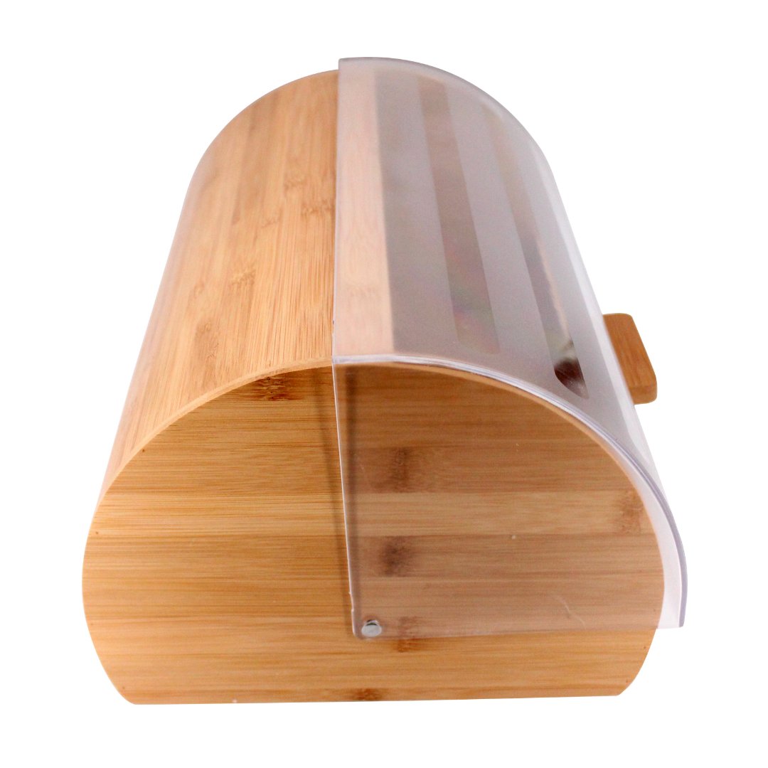 Fotografia para o produto Porta pão em bambu com tampa em acrílico L38,5xP27,7xA19cm