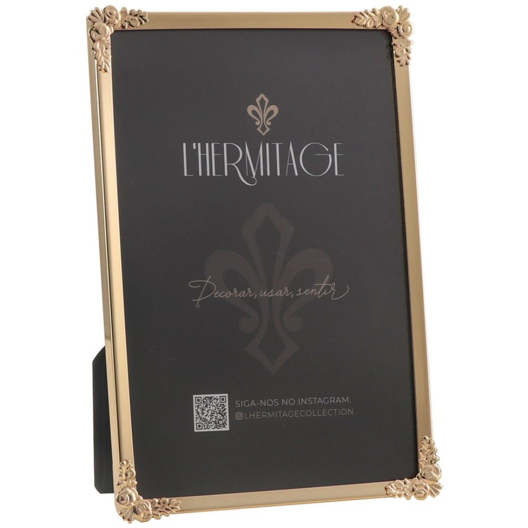 Imagem ilustrativa para Porta retrato em metal L10xP15cm cor rose gold