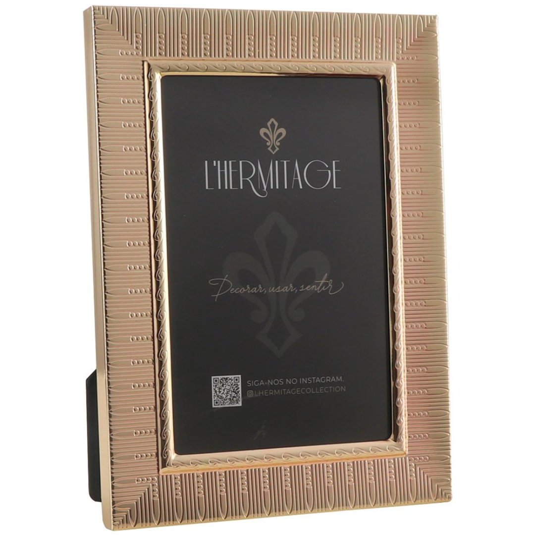 Imagem ilustrativa para Porta retrato em metal L10xP15cm cor rose gold