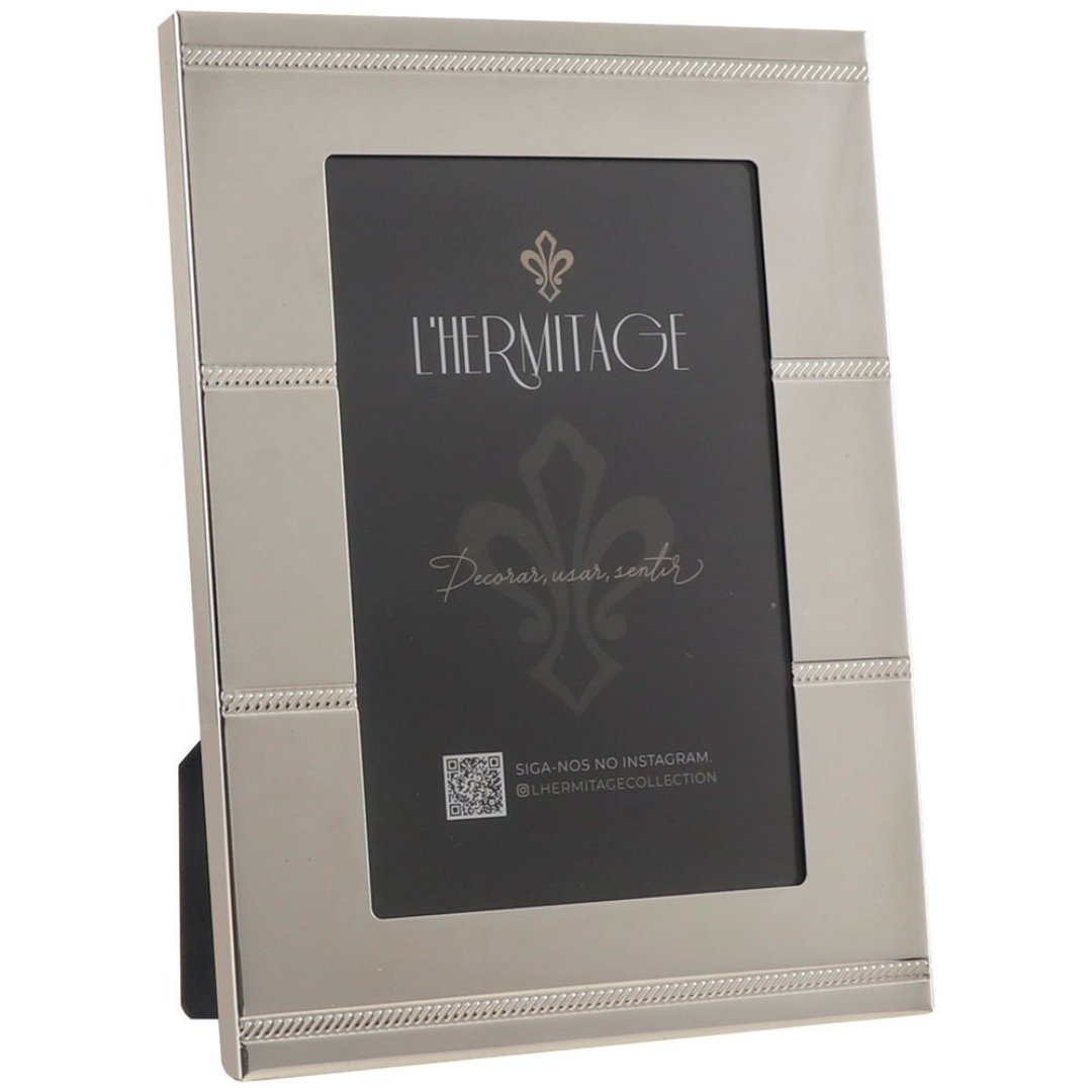 Imagem ilustrativa para Porta retrato em metal L10xP15cm cor prata