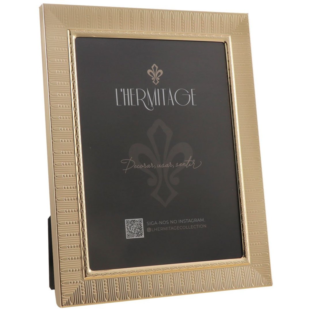 Imagem ilustrativa para Porta retrato em metal L15xP20cm cor rose gold