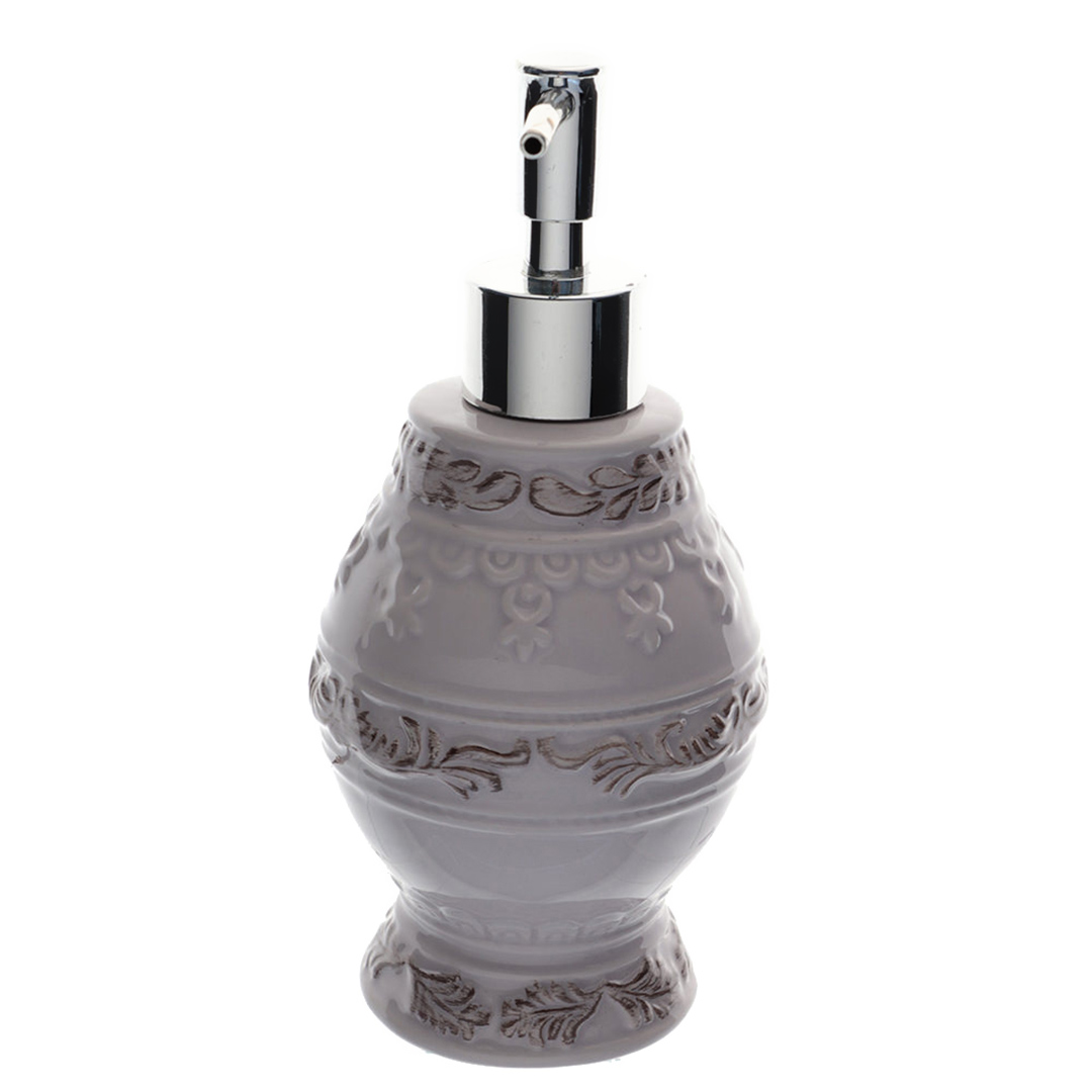 Imagem ilustrativa para Porta sabonete em cerâmica 320ml Ø8,9xA18,9cm cor cinza