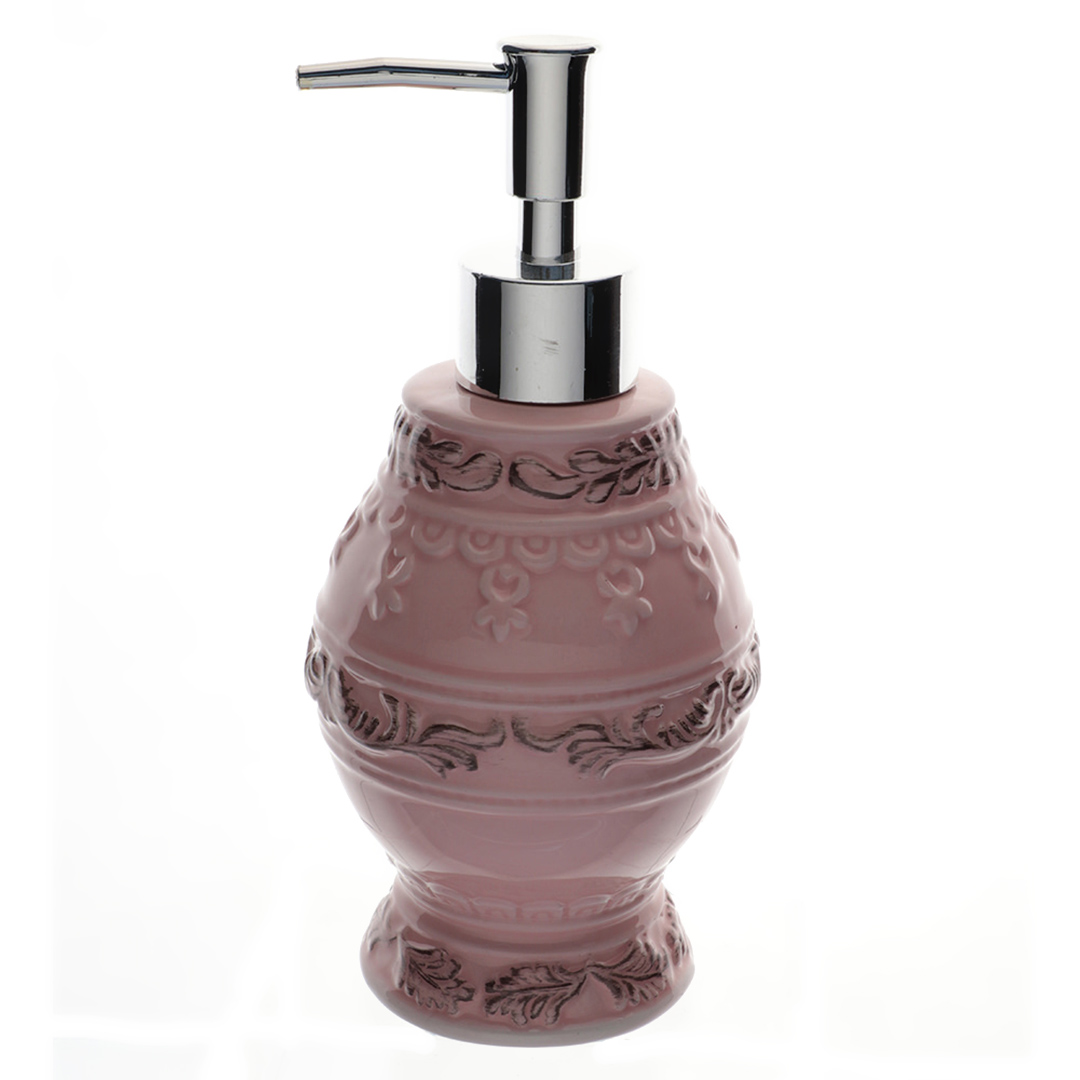 Imagem ilustrativa para Porta sabonete em cerâmica 320ml Ø8,9xA18,9cm cor rosa