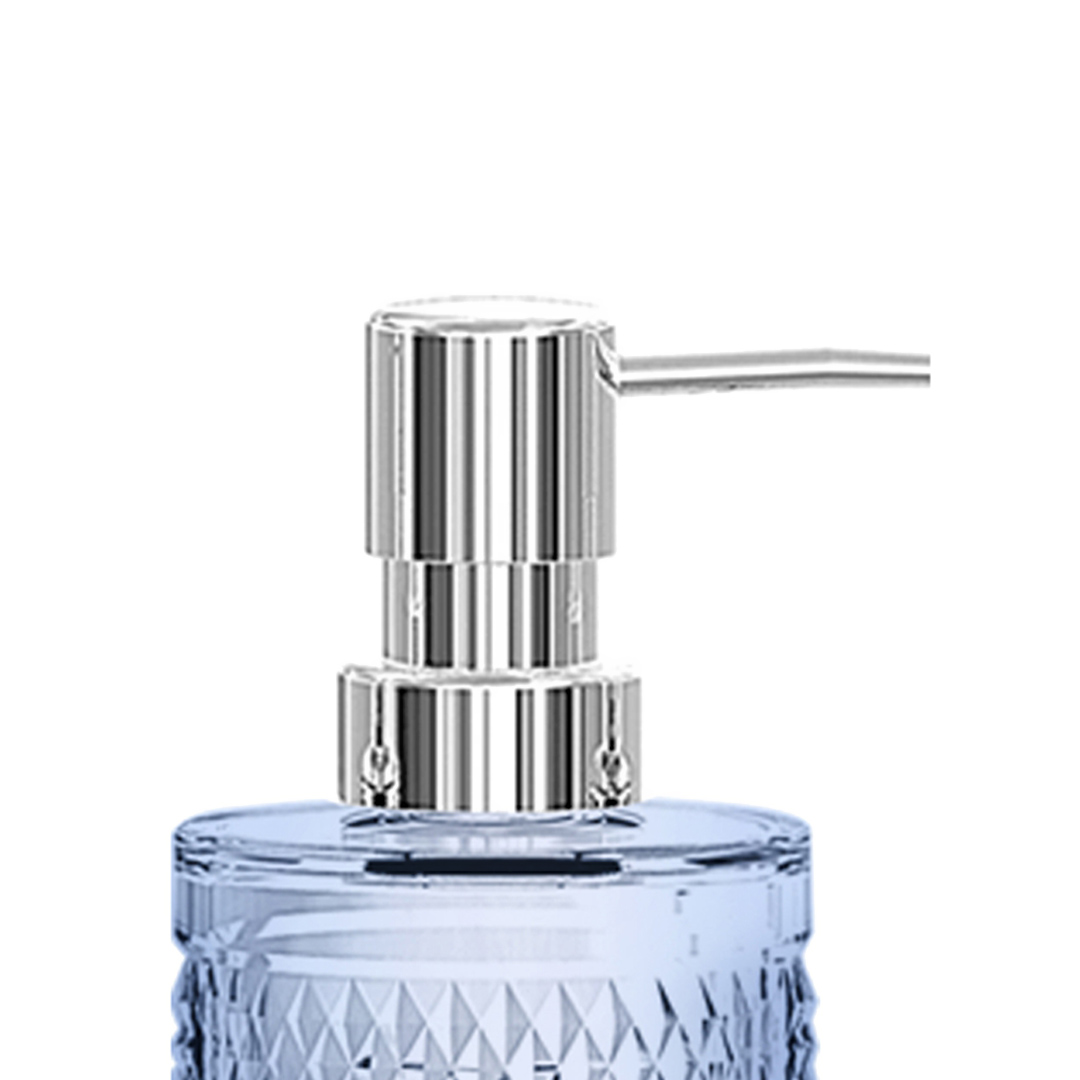 Fotografia para o produto Porta sabonete em vidro Ø7xA16cm 300ml cor azul luster