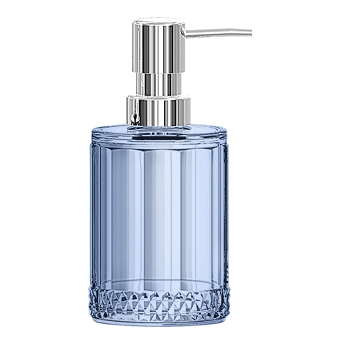 Fotografia para o produto Porta sabonete em vidro Ø7xA16cm 300ml cor azul luster