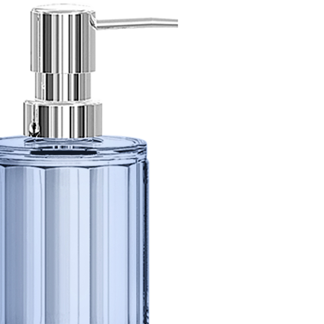 Fotografia para o produto Porta sabonete em vidro Ø7xA16cm 300ml cor azul luster