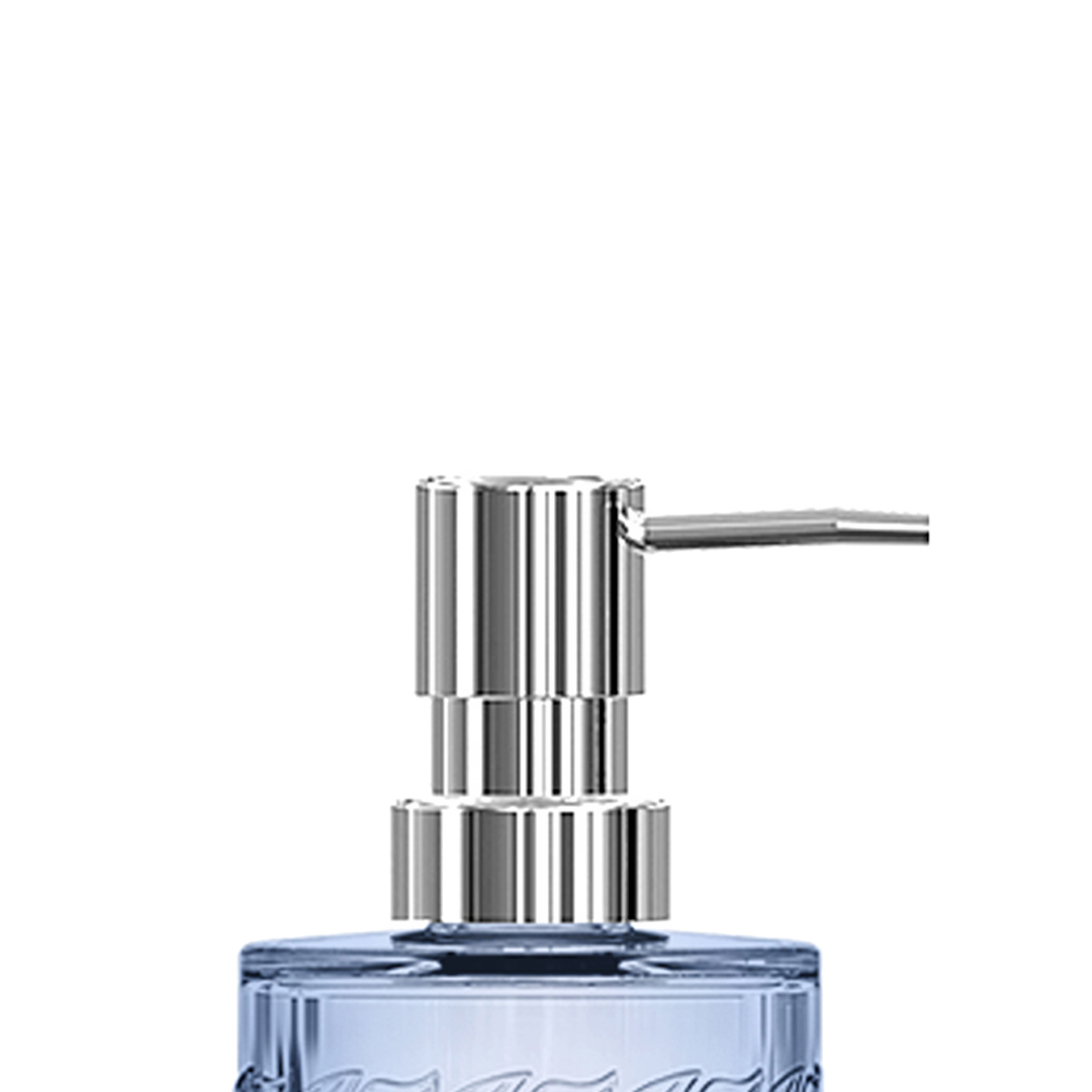 Fotografia para o produto Porta sabonete em vidro Ø7xA16cm 330ml cor azul luster