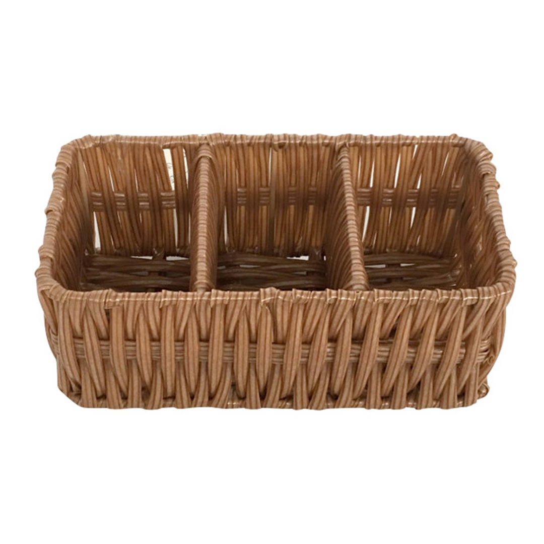 Imagem ilustrativa para Porta talheres em fibra sintética L15xP7,5xA6cm cor marrom