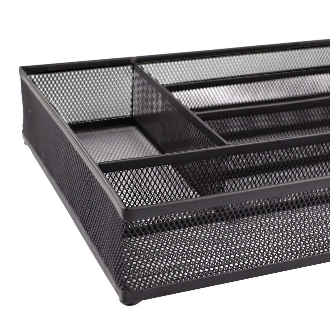 Fotografia para o produto Porta talheres Wire em metal L36xP26,7xA6cm cor preta