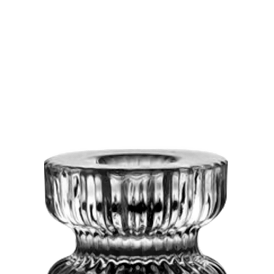 Fotografia para o produto Porta vela em cristal ecológico L6,4xP6,4xA5,3cm