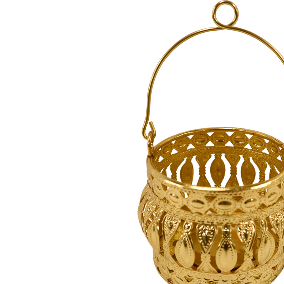 Fotografia para o produto Porta vela em ferro Ø10,5xA9,5cm