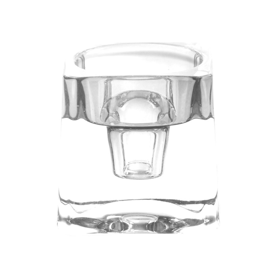 Imagem ilustrativa para Porta vela em cristal ecológico L5,5xP5,5xA5,5cm