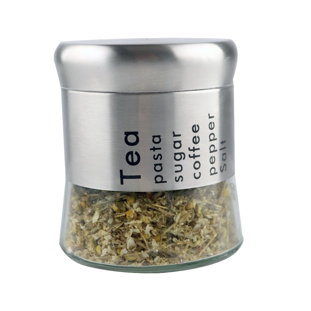 Fotografia para o produto Pote Cylinder para cha redondo em aco inox 400ml D9,5xA10,5cm