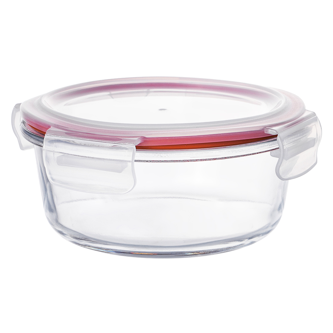Imagem ilustrativa para Pote hermético redondo em vidro borossilicato com tampa 950ml Ø17,8xA7,5cm