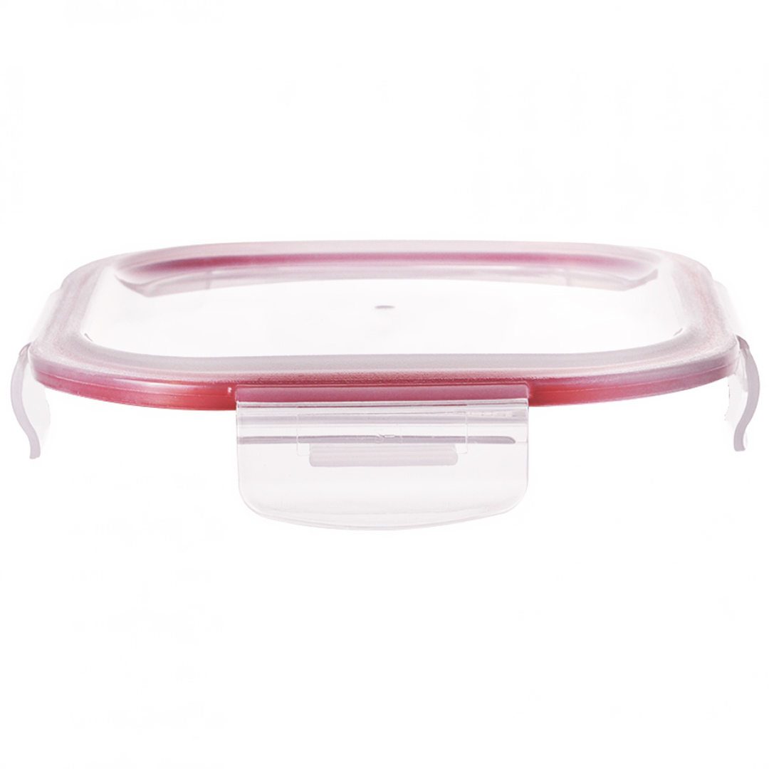 Fotografia para o produto Pote hermético retangular em vidro borossilicato com tampa 370ml L14,5xP10,5xA4,5cm