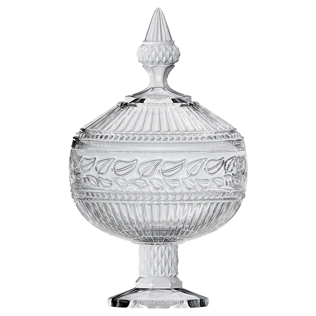 Fotografia para o produto Potiche em cristal com pé Ø12xA21,2cm