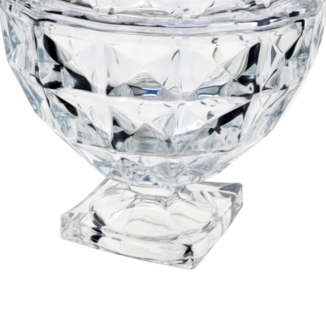 Fotografia para o produto Potiche com pé em cristal Ø17,5xA25cm