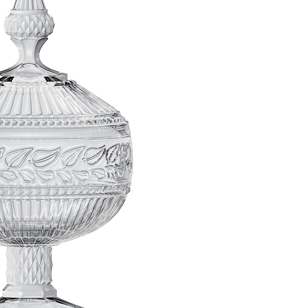 Fotografia para o produto Potiche em cristal com pé Ø12xA21,2cm