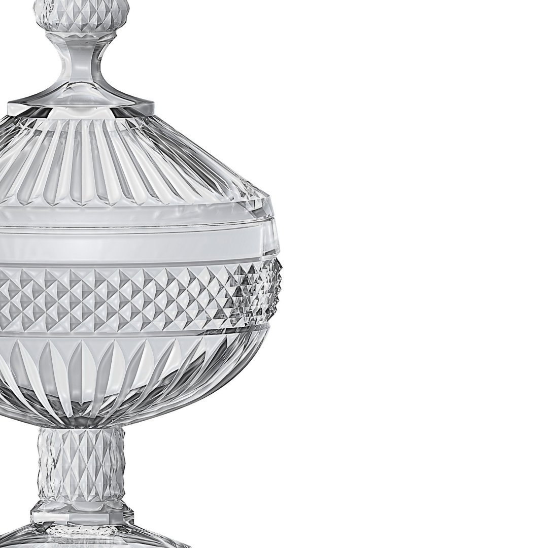 Fotografia para o produto Potiche em cristal com pé Ø12xA21,2cm