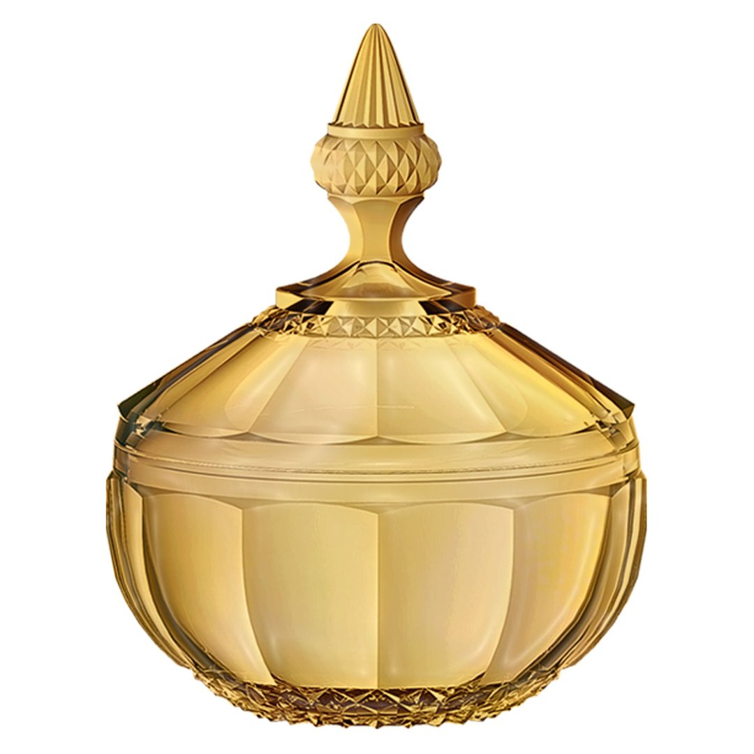 Fotografia para o produto Potiche em cristal Ø12xA16,7cm cor âmbar luster