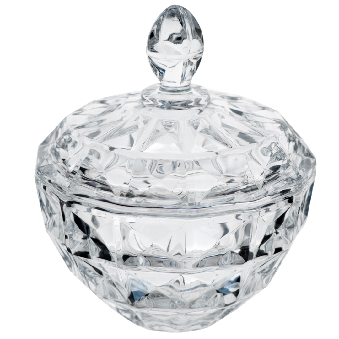 Fotografia para o produto Potiche em cristal Ø17,5xA19,5cm Fotografia para o produto Potiche em cristal Ø17,5xA19,5cm