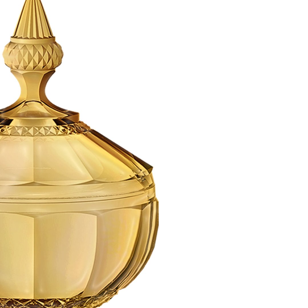 Fotografia para o produto Potiche em cristal Ø12xA16,7cm cor âmbar luster