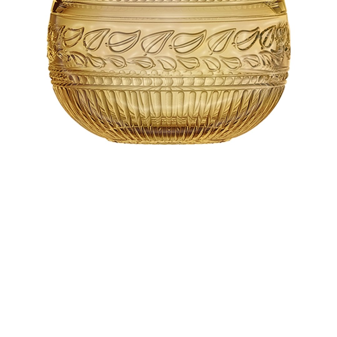 Fotografia para o produto Potiche em cristal Ø12xA16,7cm cor âmbar luster