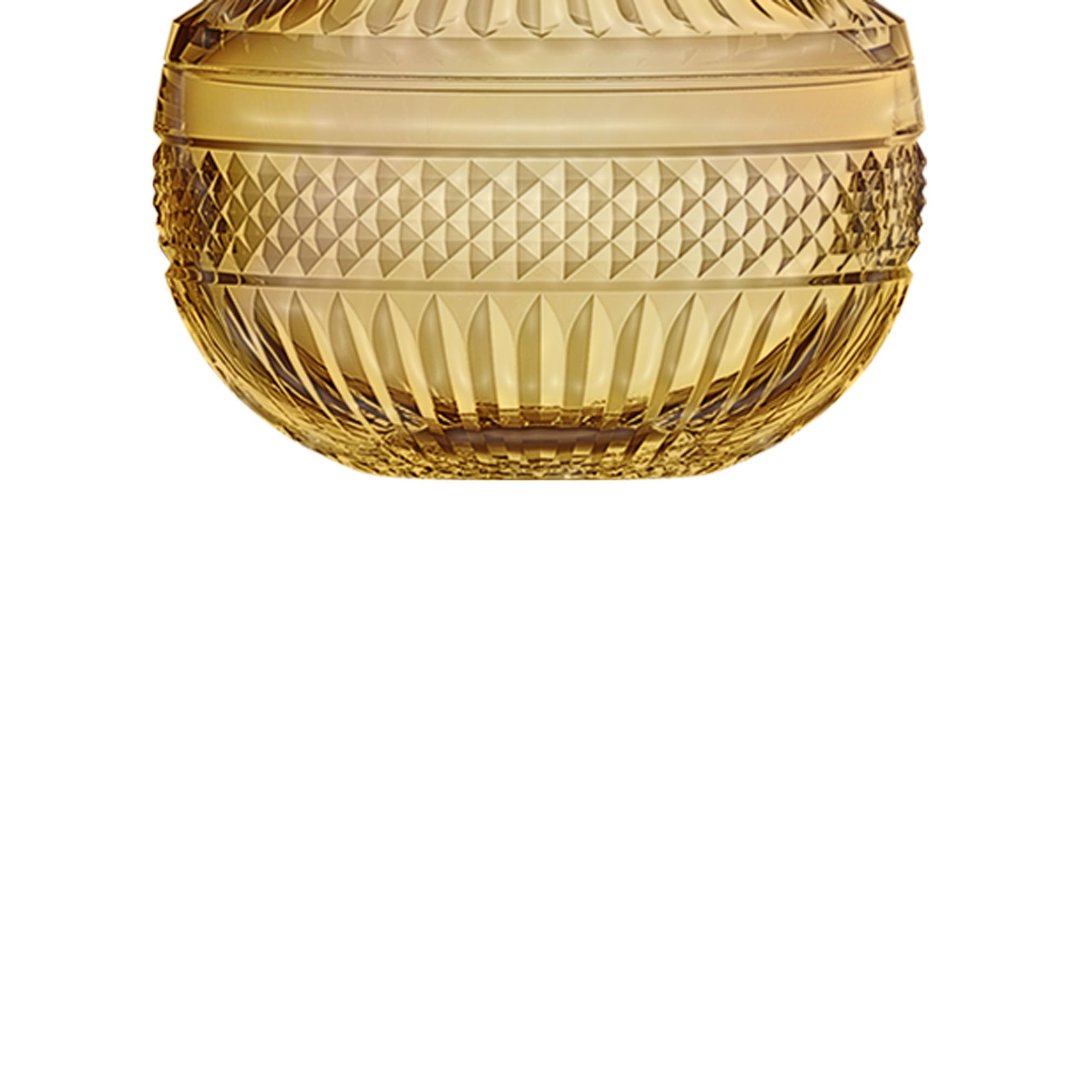 Fotografia para o produto Potiche em cristal Ø12xA16,7cm cor âmbar luster