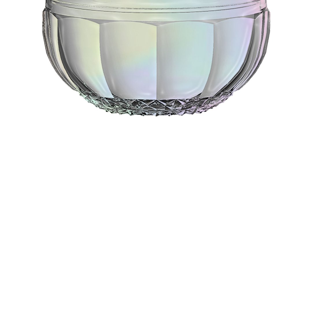 Fotografia para o produto Potiche em cristal Ø12xA16,7cm cor furta-cor