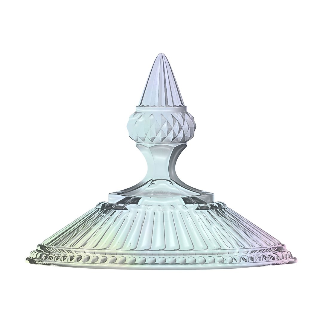 Fotografia para o produto Potiche em cristal Ø12xA16,7cm cor furta-cor