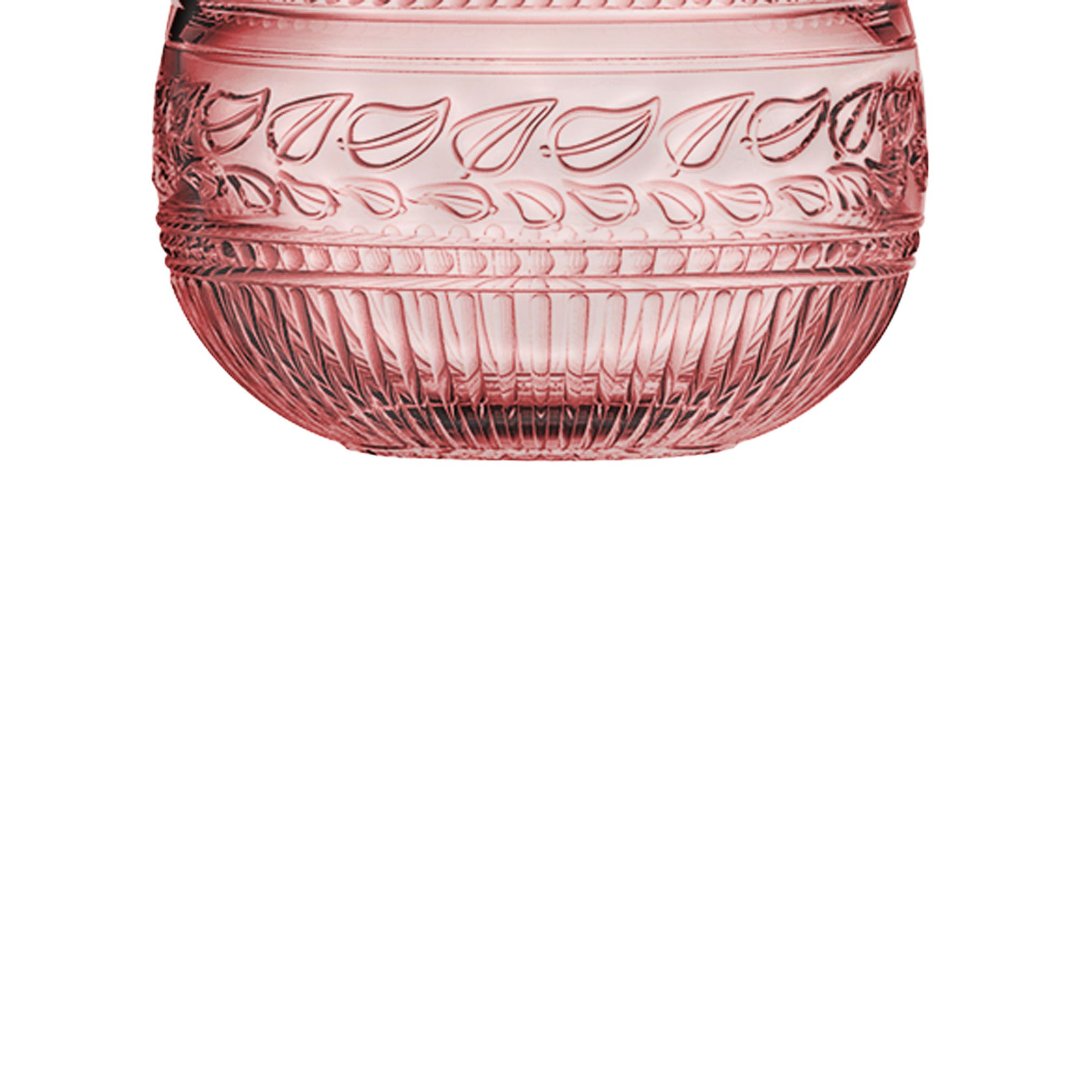 Fotografia para o produto Potiche em cristal Ø12xA16,7cm cor rosa