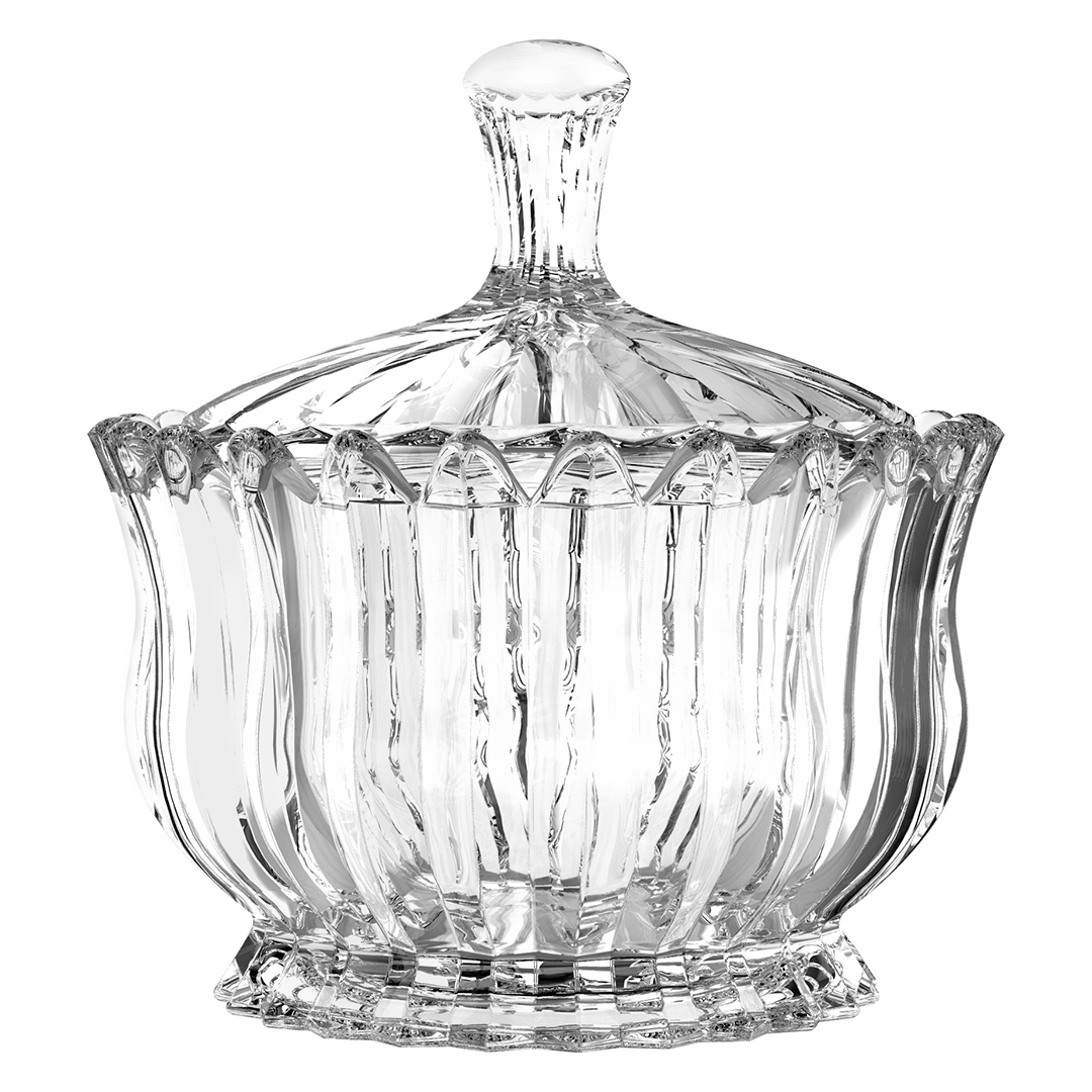 Imagem ilustrativa para Potiche em vidro Ø16,5xA11cm