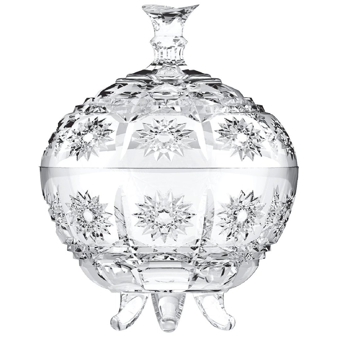 Fotografia para o produto Potiche Versailles em vidro D11,5xA13,5cm